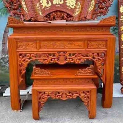 Bàn thờ gia tiên 1m53 gỗ Hươg đỏ BT103