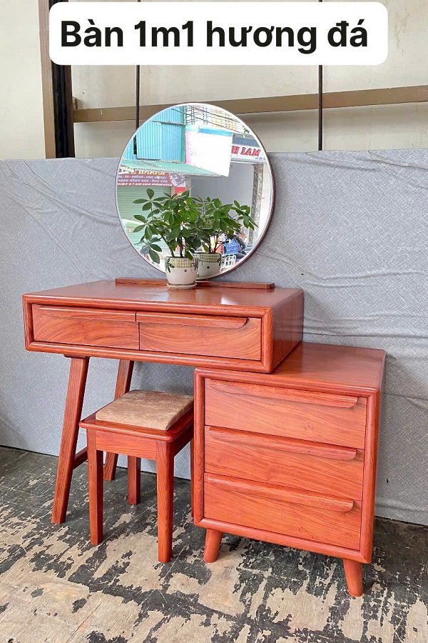 Bàn trang điểm gỗ hương đá hiện đại BP55