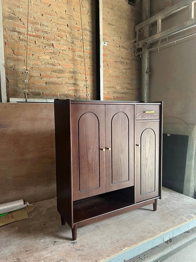 Tủ giầy gỗ sồi vintage DC24