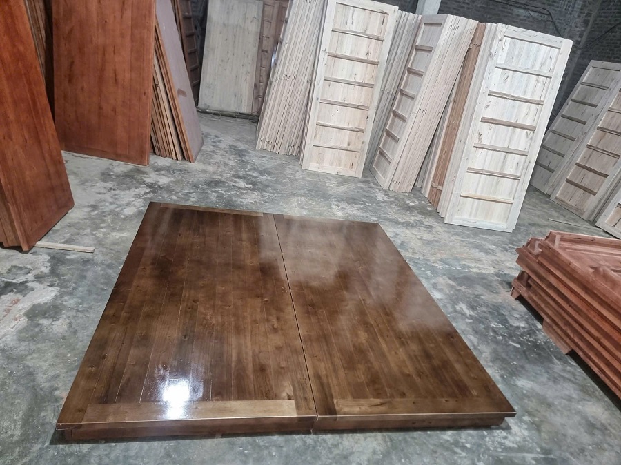 Dát phản hộp màu óc chỗ gỗ xoan B02