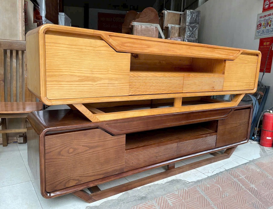 Kệ tivi hiện đại gỗ sồi nga 2m2 KTV133