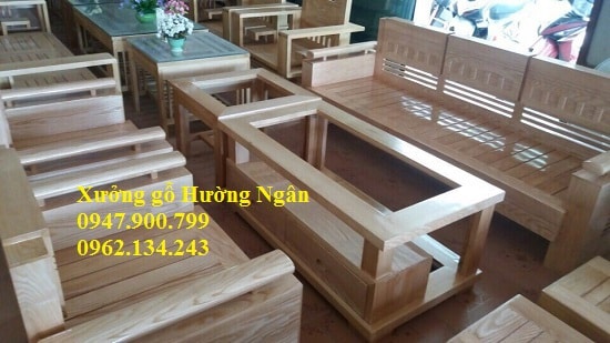 Bộ ghế sồi 5 món cỡ đại BG61