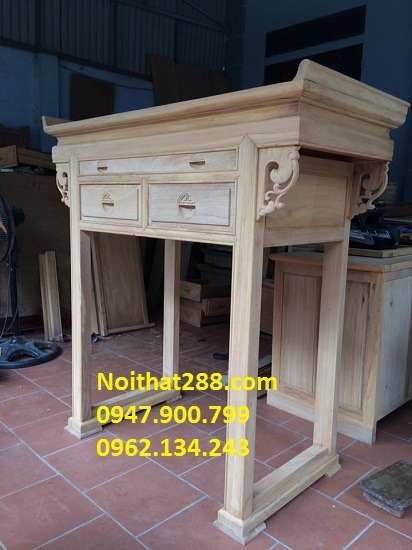 Bàn thờ hiện đại gỗ gụ 2 ngăn kéo MÃ BT31