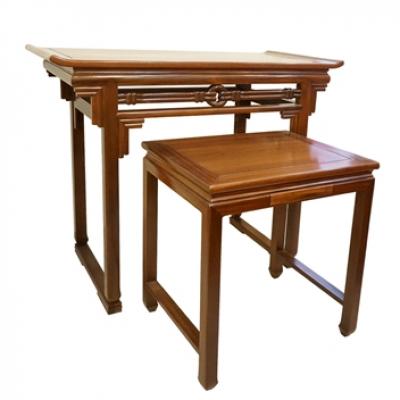 Cặp bàn thờ đại lộc gỗ gụ, gỗ hương 1m27